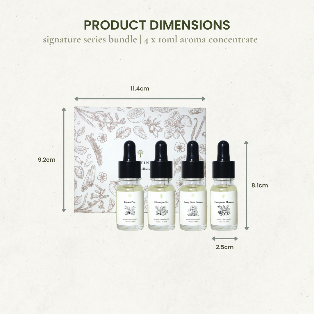 4-Pack Signature Aroma Concentrate Set (Free Humidifier)