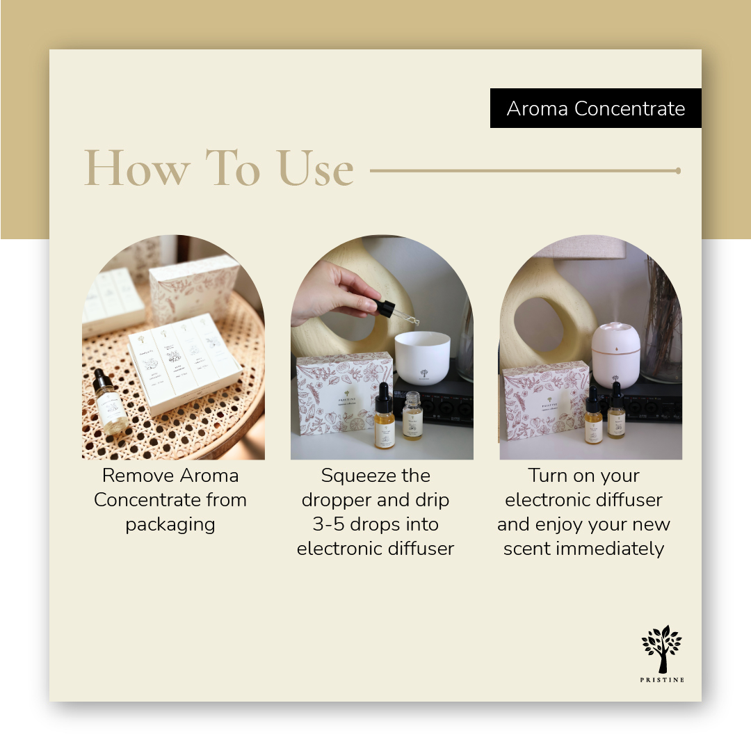 4-Pack Signature Aroma Concentrate Set (Free Humidifier)