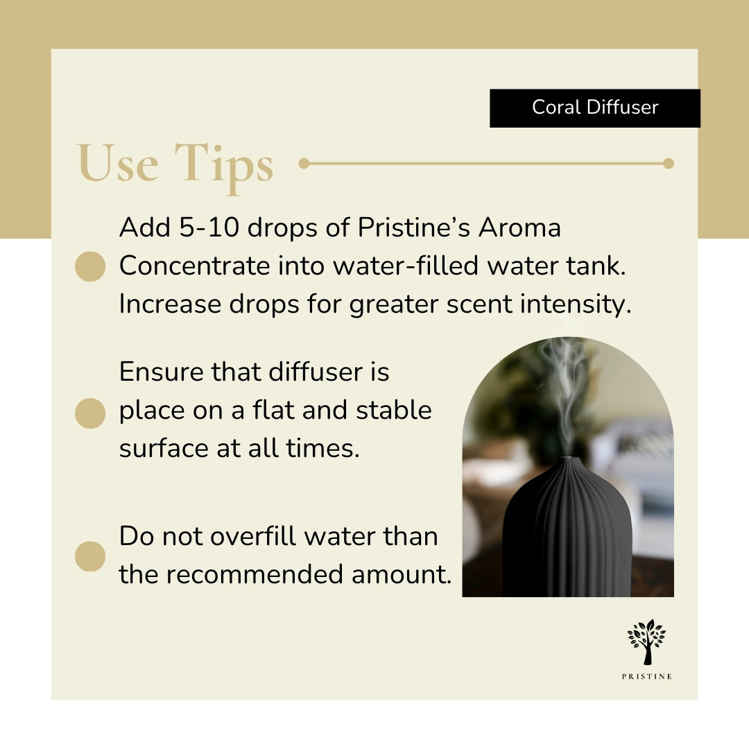 Black Coral Diffuser + 4-Pack Signature Scent Bundle