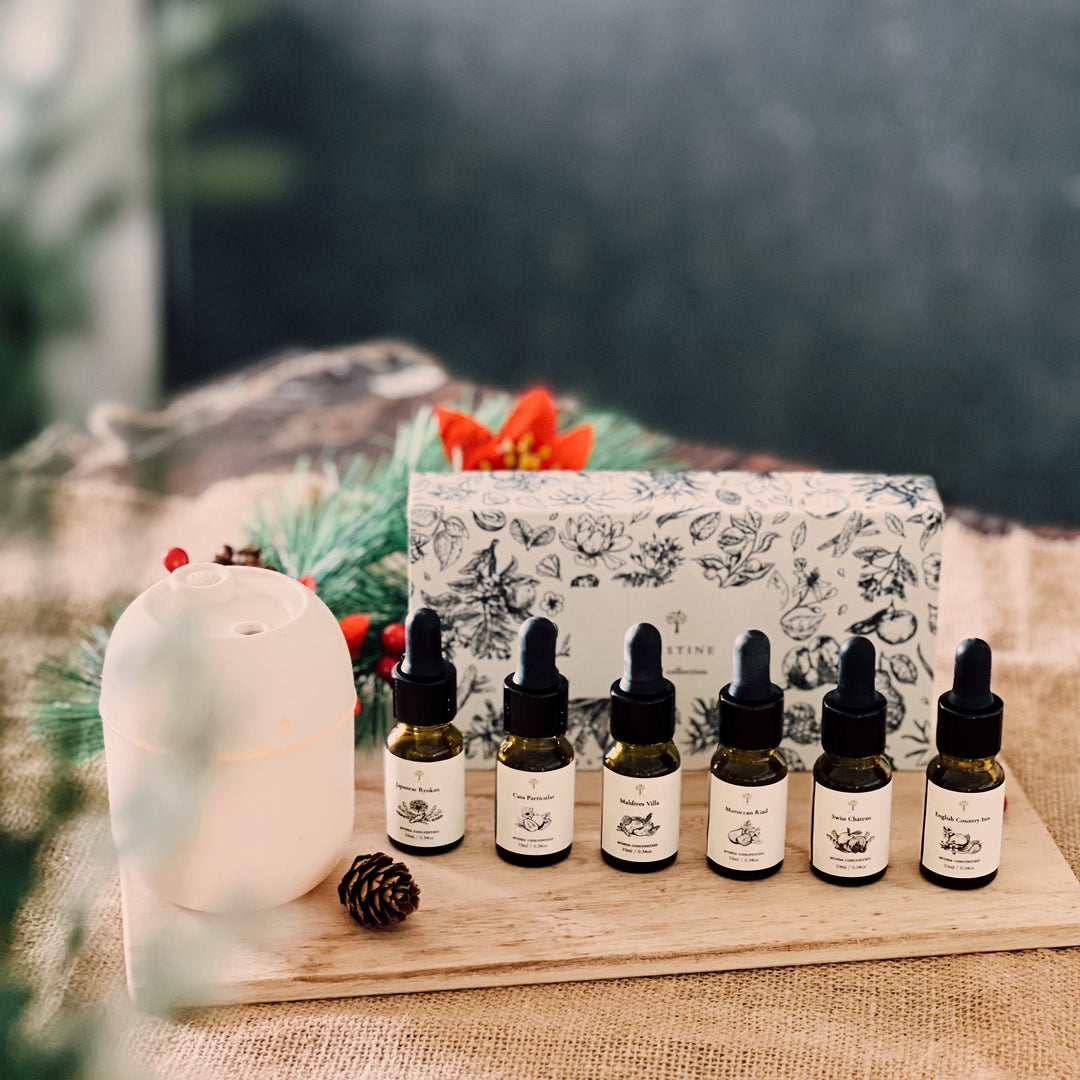 6-Pack Hotel Aroma Concentrate Set (Free Humidifier)