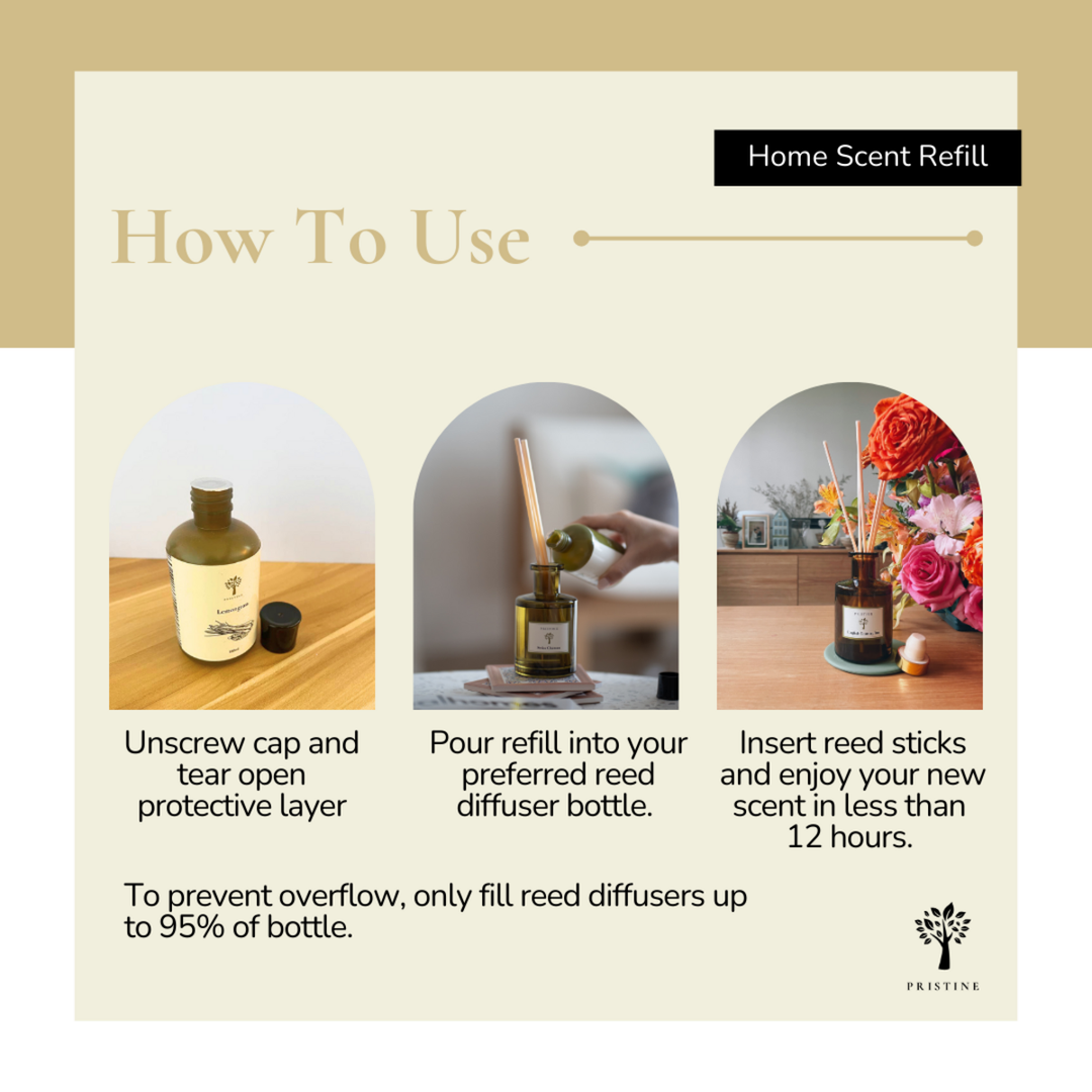 Lavender Refill - 180ml (Free Reed Sticks)