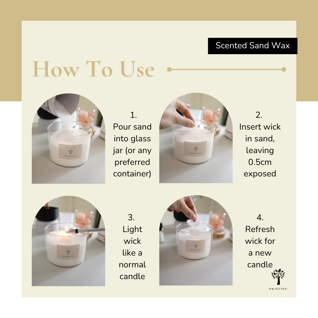 Himalayan Tea Sand Wax Candle Making Kit