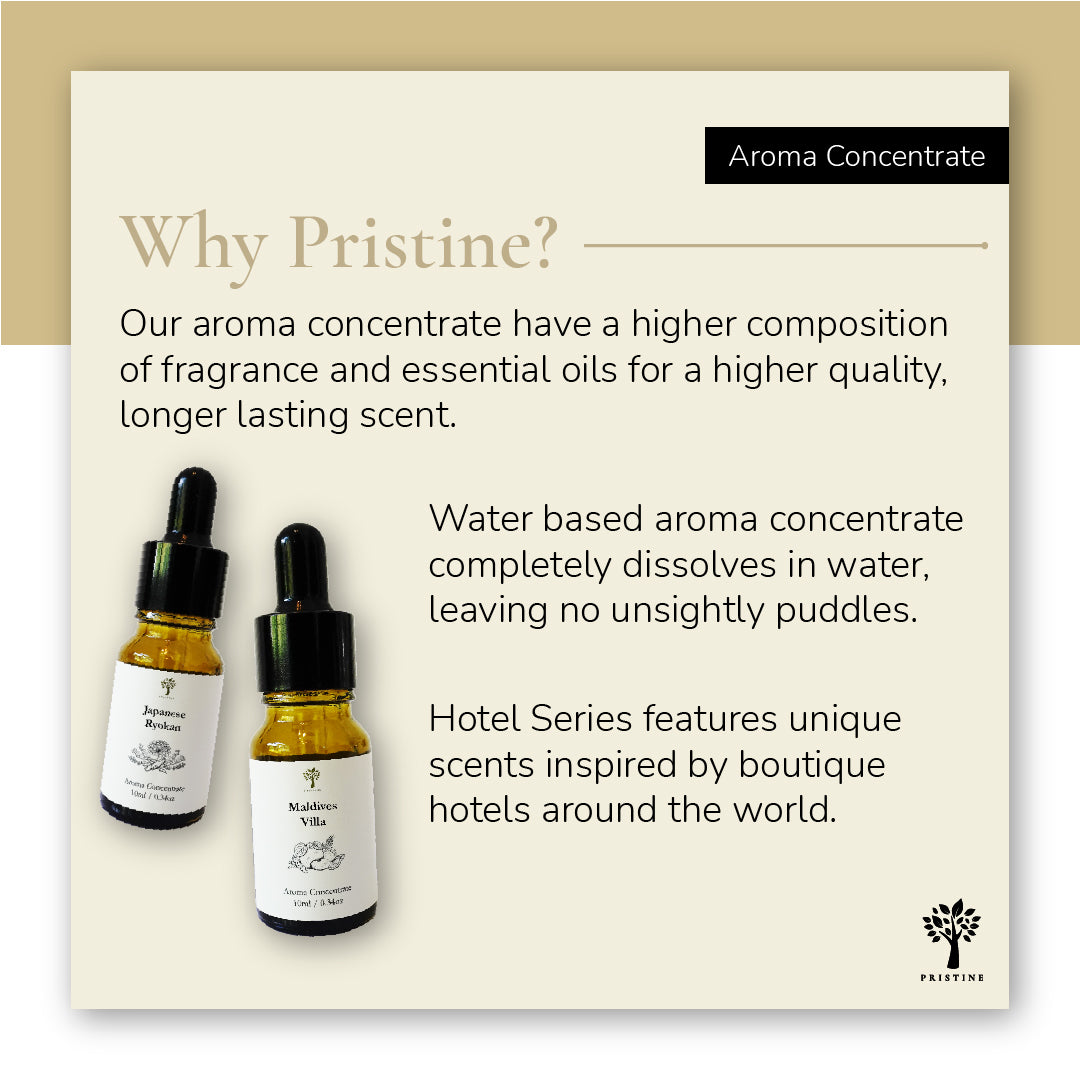 6-Pack Hotel Aroma Concentrate Set (Free Humidifier)