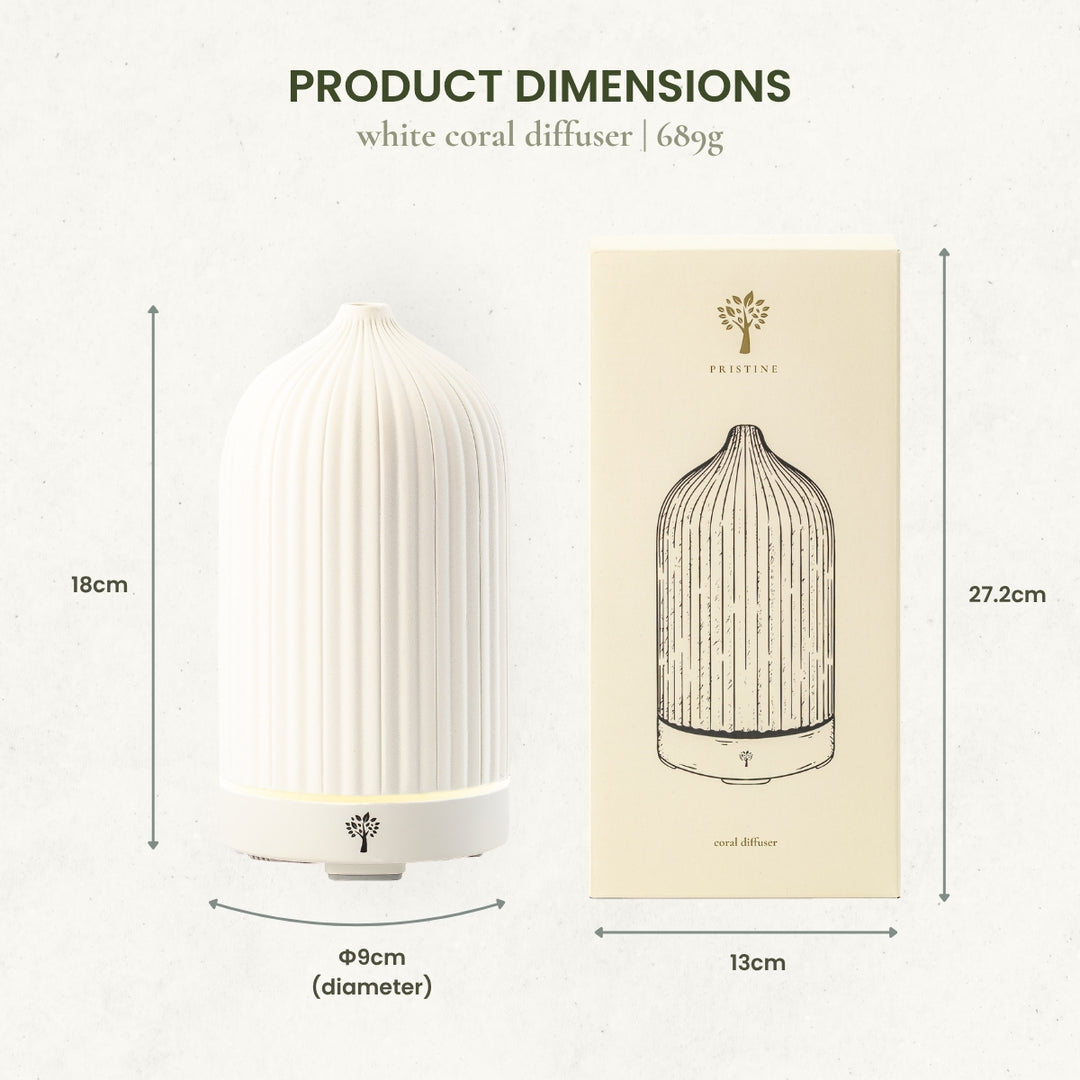 White Coral Diffuser + 6-Pack Hotel Scent Bundle