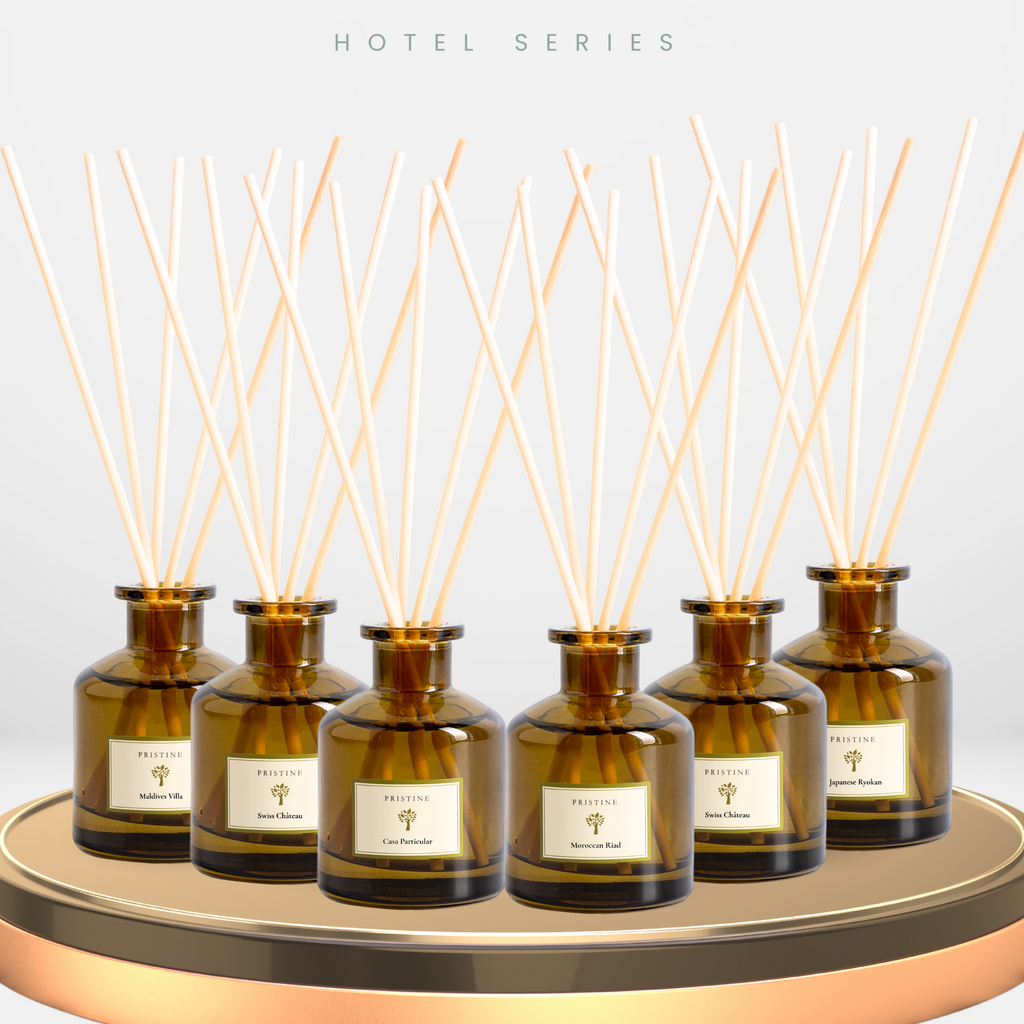 6-Pack Hotel Scent Reed Diffuser Bundle (50ml) | Pristine MY